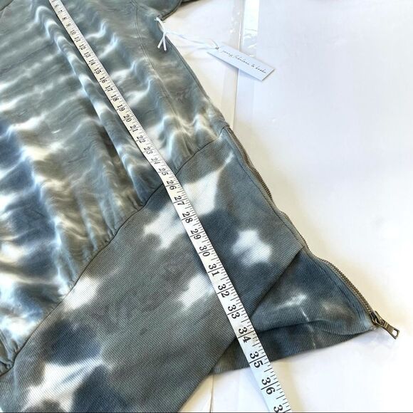 Young Fabulous & Broke Asymmetrical Zip Abstract Turtleneck Mini Sweater Dress S - Picture 12 of 12